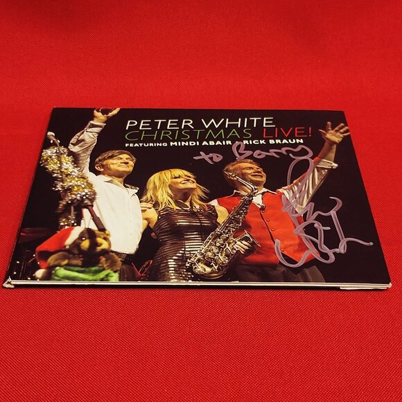 Peter White Christmas Live Featuring Mindi Abair & Rick Braun CD Signed 2015 - Picture 3 of 8